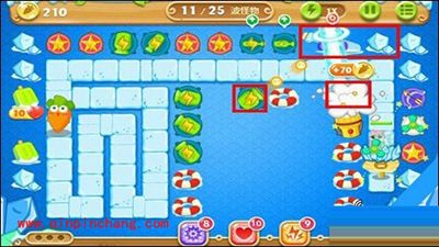 保卫萝卜2攻略:冰川主题第35关