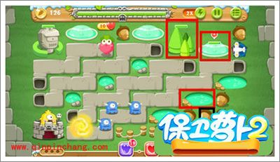 保卫萝卜2地下庄园主题D19关的通关攻略