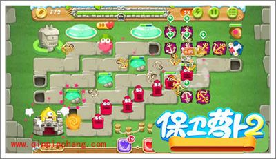 保卫萝卜2地下庄园主题D19关的通关攻略