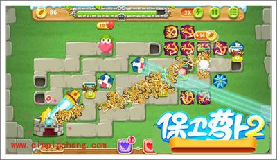 保卫萝卜2地下庄园主题D19关的通关攻略