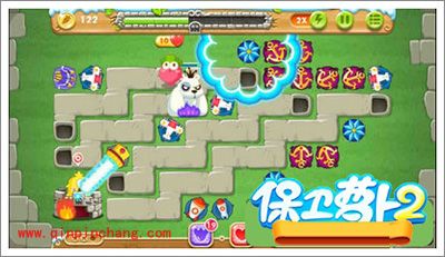 保卫萝卜2地下庄园主题D19关的通关攻略