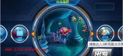 捕鱼达人3新场景冰冻海原在第几级开启?