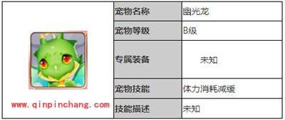 天天风之旅宠物攻略之幽光龙