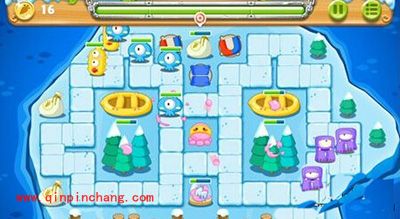 保卫萝卜2冰岛主题第128关通关技巧