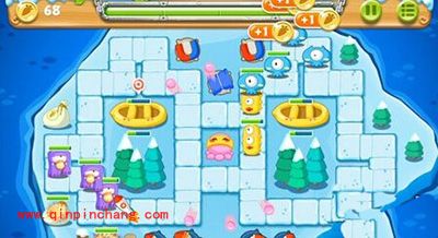 保卫萝卜2冰岛主题第128关通关技巧