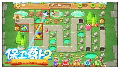 保卫萝卜2地下庄园主题D01全清攻略