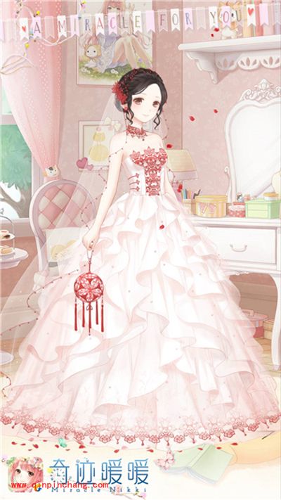 奇迹暖暖喜绣缘中式婚纱套装欣赏