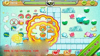 保卫萝卜2极地第14关炮塔布阵图