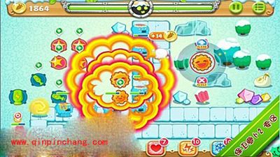 保卫萝卜2极地第14关炮塔布阵图