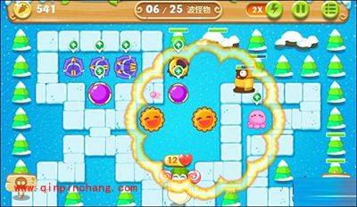 保卫萝卜2第90关通关步骤