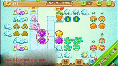 保卫萝卜2极地第12关通关步骤