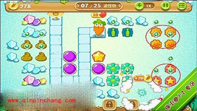 保卫萝卜2极地第12关通关步骤