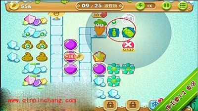 保卫萝卜2极地第12关通关步骤