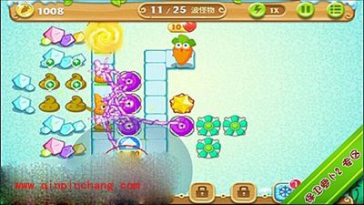 保卫萝卜2极地第12关通关步骤