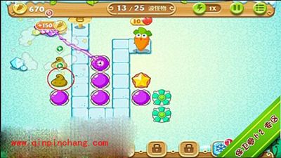 保卫萝卜2极地第12关通关步骤