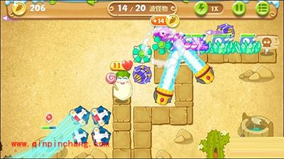 保卫萝卜2第74关的通关技巧