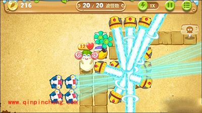 保卫萝卜2第74关的通关技巧