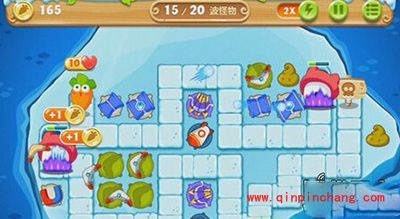 保卫萝卜2冰岛主题116关的通关攻略