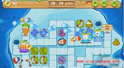 保卫萝卜2冰岛主题116关的通关攻略