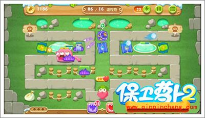 保卫萝卜2地下庄园主题D02关全清攻略