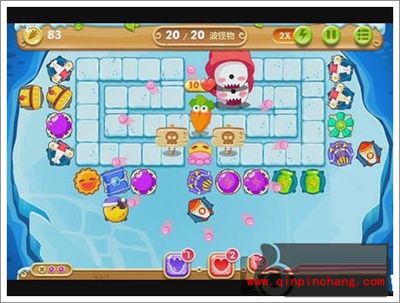 保卫萝卜2 浮冰主题第113关的通关攻略