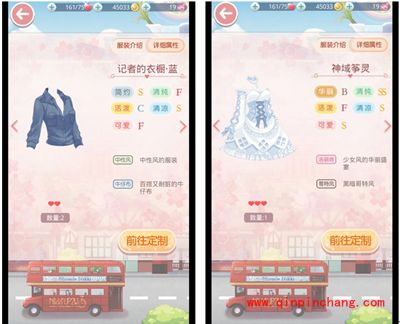 奇迹暖暖服装类型介绍