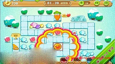 保卫萝卜2极地主题第11关图文攻略