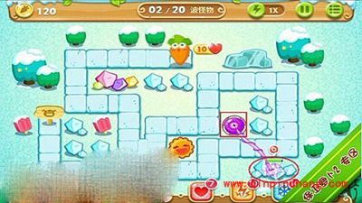 保卫萝卜2极地主题第11关图文攻略