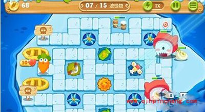 保卫萝卜2冰岛主题125关通关攻略