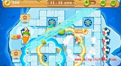 保卫萝卜2冰岛主题125关通关攻略