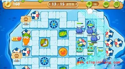 保卫萝卜2冰岛主题125关通关攻略