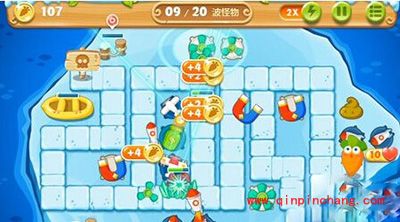 保卫萝卜2冰岛主题123关通关攻略