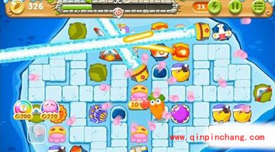 保卫萝卜2冰岛主题第133关通关攻略