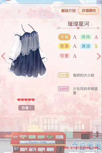 奇迹暖暖五心服装与饰品的使用技巧