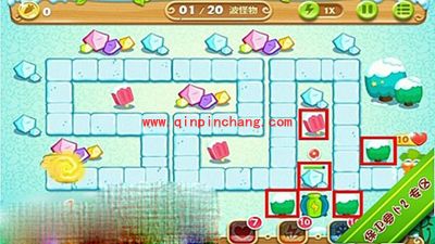 保卫萝卜2极地主题第4关金萝卜攻略