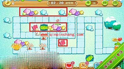 保卫萝卜2极地主题第4关金萝卜攻略