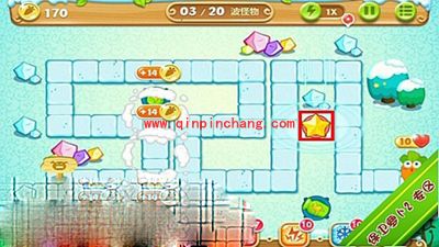 保卫萝卜2极地主题第4关金萝卜攻略