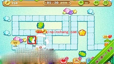 保卫萝卜2极地主题第4关金萝卜攻略