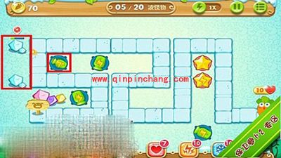 保卫萝卜2极地主题第4关金萝卜攻略