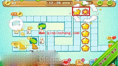 保卫萝卜2极地主题第4关金萝卜攻略