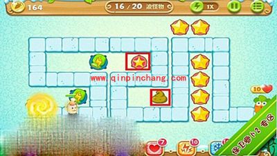 保卫萝卜2极地主题第4关金萝卜攻略