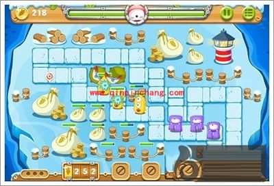 保卫萝卜2浮冰主题第105关通关攻略