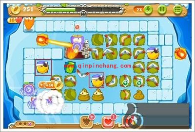 保卫萝卜2浮冰主题第108关攻略