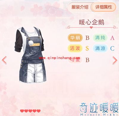 奇迹暖暖7款华丽属性的服饰推荐