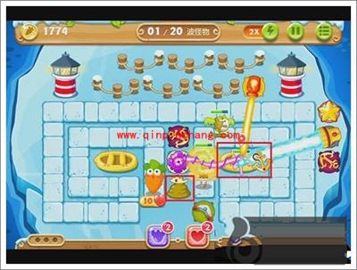 保卫萝卜2第115关通关技巧