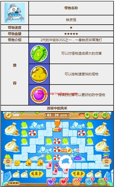 保卫萝卜2怪物图鉴之铁皮怪