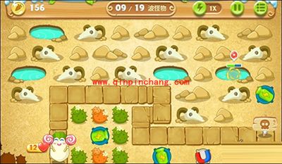 保卫萝卜2第78关布局图攻略