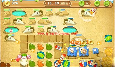 保卫萝卜2第78关布局图攻略