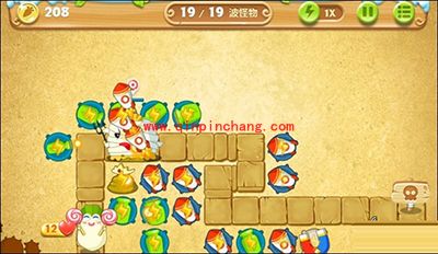 保卫萝卜2第78关布局图攻略