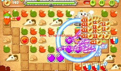 保卫萝卜2第72关怪物堡垒的图文攻略